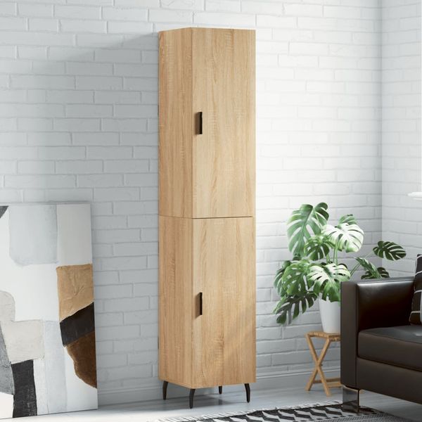 vidaXL Vysoká skrinka dub sonoma 34,5x34x180 cm spracované drevo