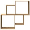 vidaXL Nástenná polička Artisan Dub 80x15x78,5 cm Konštrukčné drevo