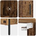 vidaXL Highboard Staré drevo 69,5 x 34 x 180 cm Kompozitné drevo