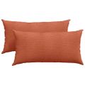 vidaXL Vankúše na pohovku 2 pcs Červenooranžová 80 x 40 cm