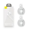 Baseus Simple Wisdom Súprava dátového kábla USB na Lightning 2,4A (2 ks/sada）1,5 m biela