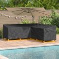 vidaXL Obal na nábytok Čierny 235 x 235 x 85 cm 210D Oxford tkanina