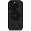Puzdro Guess HC MagSafe PU 4G Circle s klasickým logom pre iPhone 16 Pro Black