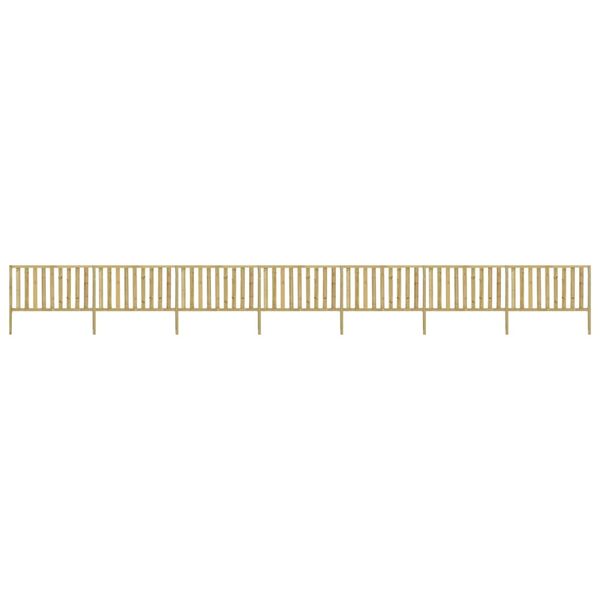 vidaXL Záhradný plot, impregnovaná borovica 12,38x1,5 m