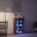 vidaXL LED komoda Staré drevo 60,5 x 37 x 100 cm Kompozitné drevo