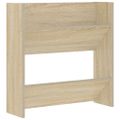 vidaXL Nástenné skrinky na topánky 2 ks, dub sonoma 60x18x60 cm