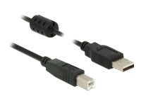 Kábel USB - USB (M) do USB typ B (M) - USB 2.0 - 2 m - čierna