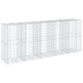 vidaXL Gabiónový kôš s krytom 500x100x200 cm pozinkované železo