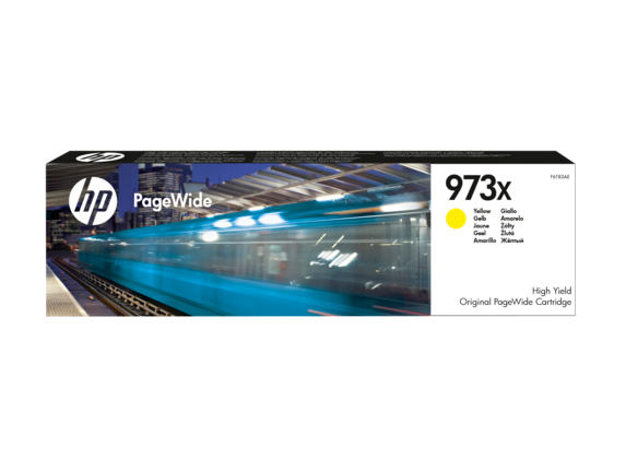 HP 973X žltá atramentová kazeta, F6T83AE