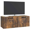vidaXL Nástenná TV skrinka Nástenný Dymový dub 78,5 x 31 x 30 cm