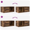 vidaXL TV skrinka, dymový dub 60x31x25,5 cm spracované drevo