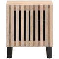 vidaXL Nočný stolík 40x34x46 cm masívne bielené mangovníkové drevo
