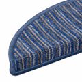 vidaXL Samolepiace schodové rohože 15 ks 56 x 17 x 3 cm Non-Slip Modrá