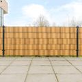 vidaXL Balkónové zásteny 10 ks bledohnedé 255x19 cm polyratan
