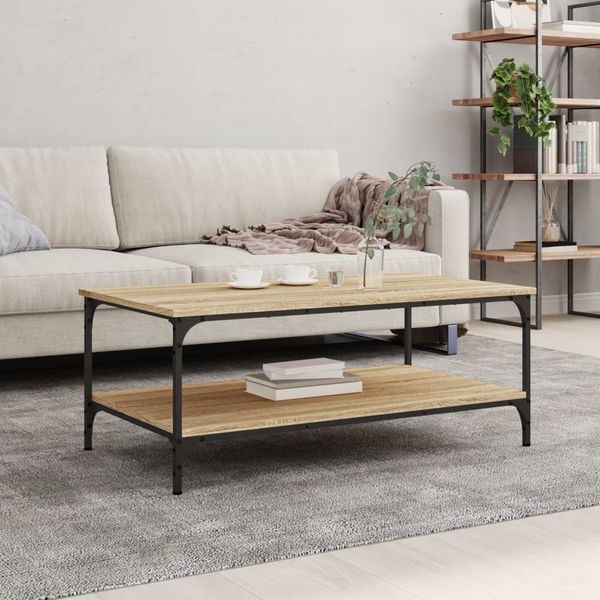 vidaXL Konferenčný stolík dub sonoma 100x55x40 cm kompozitné drevo
