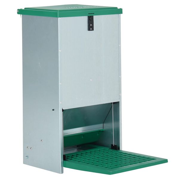 vidaXL Feedomatic Automatické kŕmidlo pre hydinu s nášľapom 20 kg
