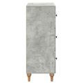 vidaXL Zásuvkový kabinet Betónovo sivá 66 x 34,5 x 90 cm