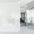 vidaXL Okenná fólia matná vzor hviezd 60x500 cm PVC
