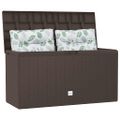 vidaXL Záhradný úložný box hnedý 114x47x60 cm