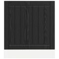 vidaXL Dvierka na umývačku LUCCA Čierny dub 60 x 1,5 x 57 cm
