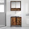 vidaXL Kúpeľňová skriňa Staré drevo 65 x 33 x 60 cm Kompozitné drevo