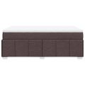 vidaXL Boxspring posteľ s matracom tmavohnedá 120x190 cm látka