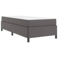 vidaXL Rám postele s matracmi Sivá 100 x 200 cm látka