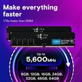 CRUCIAL RAM 8GB DDR5 UDIMM, 5600MT/s
