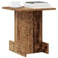 vidaXL Koncový stôl Staré drevo 35,5 x 35 x 40 cm Kompozitné drevo