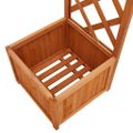 vidaXL Záhradná pergola s kvetináčom jedľový masív