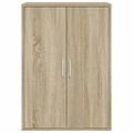 vidaXL Komody 2 ks dub sonoma 60x31x84 cm kompozitné drevo