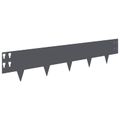 vidaXL Obrubník trávnika 50 ks 100 x 20 cm Oceľ Antracitová
