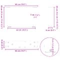 vidaXL Nohy konferenčného stolíka v tvare V, 2 ks, čierne, 50 x (30-31,3) cm, oceľové