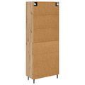 vidaXL Highboard 2 ks Remeselný dub 69,5 x 34 x 180 cm