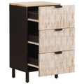 vidaXL Servírovacia skriňa Biele umývanie dokončenie 40 x 33 x 75 cm