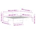 vidaXL Posteľný rám s čelom biely 200x200 cm masívna borovica