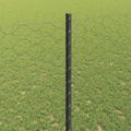 vidaXL Hexagonálny plot s stĺpom 10 x 1,4 m PVC potiahnutá oceľ Sivá