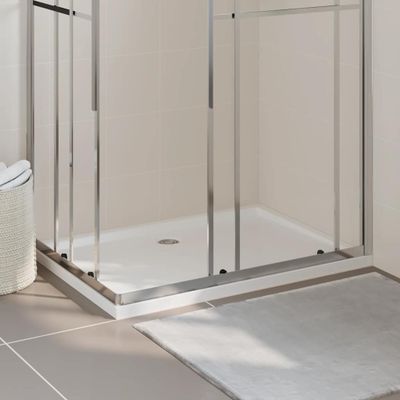 vidaXL Obdĺžniková sprchová vanička z ABS biela 80x110 cm