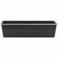 vidaXL Kvetinové boxy pre euro palety 12 ks Čierna 36 x 13,5 x 9,5 cm