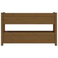 vidaXL Kvetináč medovohnedý 112x25x66 cm borovicový masív