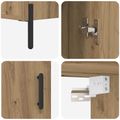 vidaXL Highboard Remeselný dub 69,5 x 34 x 180 cm Kompozitné drevo