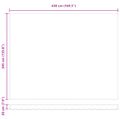 vidaXL Sklopná markíza Viacfarebný 450 × 350 cm Polyester a hliník