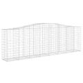 vidaXL Oblúkové gabionové koše 10 ks 400x50x120/140 cm pozink. železo