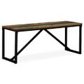 vidaXL Lavička, recyklovaný masív 110x35x45 cm