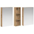 vidaXL Set kabinetov do kúpeľne 3 ks 100 x 10,5 x 60,5 cm