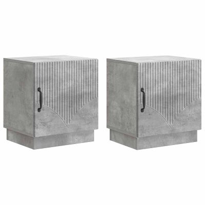 vidaXL Nočný stolík 2 pcs Betónová šedá 43 x 34,5 x 47 cm