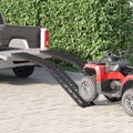 vidaXL Skladacia motocyklistická rampu 340 kg na rampu 2 ks Čierny