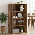 vidaXL Highboard Staré drevo 70 x 41 x 124 cm Kompozitné drevo