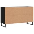 vidaXL Botník čierny 102x36x60 cm spracované drevo