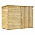 vidaXL Prístrešok na bicykle 232x110x170 cm impregnované borovicové drevo